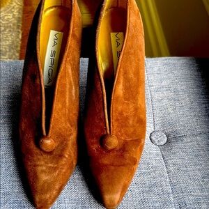 Via Spiga Women's Brown Suede Shoes MWOT size 8